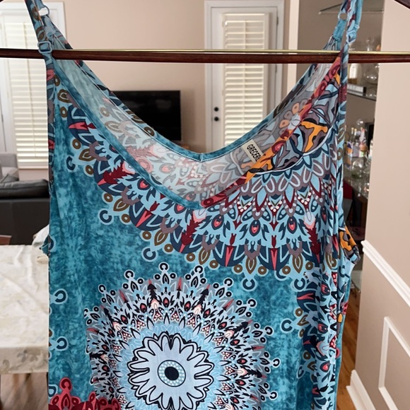 Grecerelle Maxi Double V Maxi Dress - Picture 2 of 6